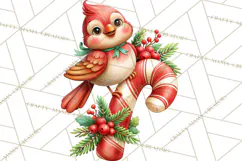 Candy Cane Lane Vintage Christmas Characters Clipart Product Image 3