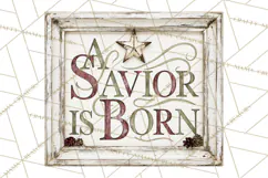Christian Farmhouse Christmas Signs PNG Product Image 3