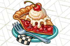 Retro Diner Clipart PNG 1950s Vintage Food Jukebox Product Image 4
