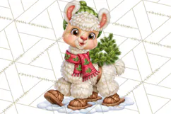 Let It Snow Christmas Winter Clipart PNG Product Image 3