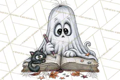 Schoolhouse Spirits, Halloween School Clipart PNG Product Image 2