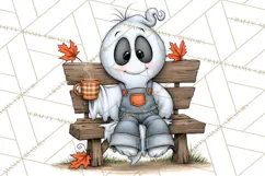 Halloween Farmhouse Monsters Clipart, Cute Halloween Farm Product Image 3