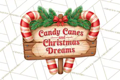 Candy Cane Lane Vintage Christmas Quote Signs Product Image 3