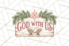 Religious Christmas Sign Clipart PNG | Nativity Designs Product Image 3