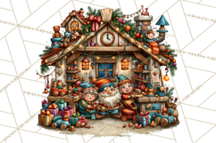 North Pole Coffee Christmas Cafe PNG Clipart Product Image 3