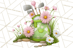 Whimsical Country Club Golf Clipart Argyle PNG Product Image 2