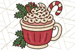 Cozy Christmas Clipart PNG, Cute Holiday Christmas Designs Product Image 3
