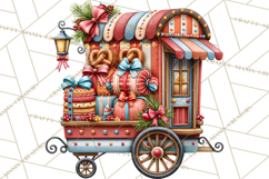 Christmas Pretzel Bakery Clipart PNG Food Elements Product Image 4