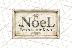 Christian Farmhouse Christmas Signs PNG Product Image 4