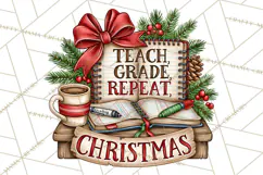 Christmas School Supplies & Teacher Clipart Product Image 4