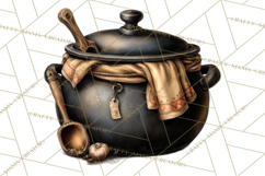 Western Cowboy Kitchen Decor Clipart, Rustic Ranch Png Product Image 3