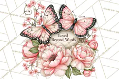 Friendship Butterfly Clipart PNG | Inspirational Quotes Product Image 4