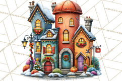 North Pole Coffee Christmas Cafe PNG Clipart Product Image 4