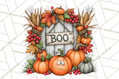 Halloween Farmhouse Buildings Clipart, Halloween Farmhouse Product Image 4