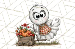 Halloween Farmhouse Monsters Clipart, Cute Halloween Farm Product Image 4