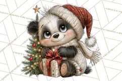 Jungle Christmas Clipart, Christmas Jungle Animals PNG Product Image 4