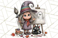 Schoolhouse Spirits, Halloween School Clipart PNG Product Image 3