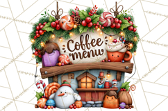 North Pole Coffee Christmas Cafe PNG Clipart Product Image 5