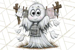 Halloween Farmhouse Monsters Clipart, Cute Halloween Farm Product Image 5