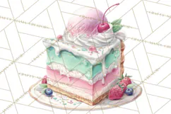 Cute Birthday Party Clipart PNG | Birthday Cake Graphics Product Image 4