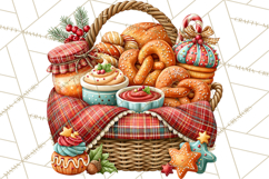 Christmas Pretzel Bakery Clipart PNG Food Elements Product Image 5