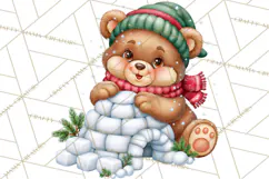 Let It Snow Christmas Winter Clipart PNG Product Image 5