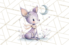 Whimsical Watercolor Woodland Animal Clipart PNG Product Image 4