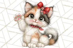 Peppermint Pals Christmas Animal Clipart PNG, Cute Candy Product Image 5