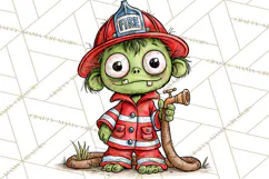 Zombie Hollow Cute Zombie Halloween Clipart PNG Product Image 5