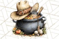 Western Cowboy Kitchen Decor Clipart, Rustic Ranch Png Product Image 4