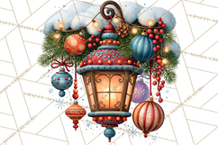 Christmas Pretzel Bakery Clipart PNG Food Elements Product Image 2