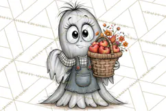 Halloween Farmhouse Monsters Clipart, Cute Halloween Farm Product Image 2