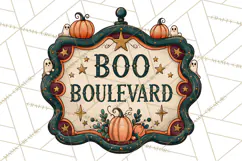 Vintage Halloween Signs PNG, Vintage Halloween Magic Clipart Product Image 2