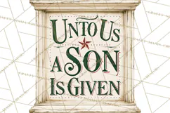 Christian Farmhouse Christmas Signs PNG Product Image 2
