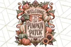 Retro Halloween Sign Clipart PNG Product Image 2