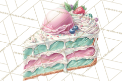 Cute Birthday Party Clipart PNG | Birthday Cake Graphics Product Image 5