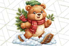 Let It Snow Christmas Winter Clipart PNG Product Image 2