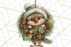 Jungle Christmas Clipart, Christmas Jungle Animals PNG Product Image 2