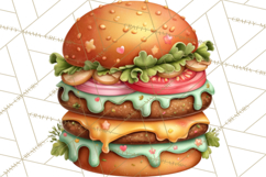 Girls Back Yard Barbecue Girly Grilling BBQ Clipart Product Image 5