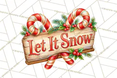 Candy Cane Lane Vintage Christmas Quote Signs Product Image 3