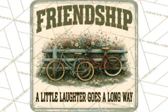 Friendship Quotes Sign Clipart PNG Funny Friends Rustic Product Image 3