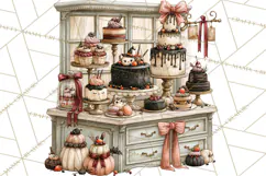Haunted Patisserie PNG Clipart, Elegant Halloween Desserts Product Image 5