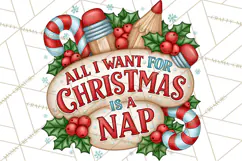 Christmas School Supplies & Teacher Clipart Product Image 2
