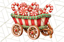Candy Cane Lane Vintage Christmas Accents Clipart Product Image 3