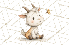 Whimsical Watercolor Woodland Animal Clipart PNG Product Image 2