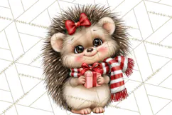 Peppermint Pals Christmas Animal Clipart PNG, Cute Candy Product Image 3