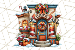 North Pole Coffee Christmas Cafe PNG Clipart Product Image 3