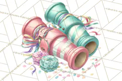 Cute Birthday Party Clipart PNG | Birthday Cake Graphics Product Image 2