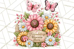 Friendship Butterfly Clipart PNG | Inspirational Quotes Product Image 3