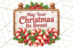 Candy Cane Lane Vintage Christmas Quote Signs Product Image 4